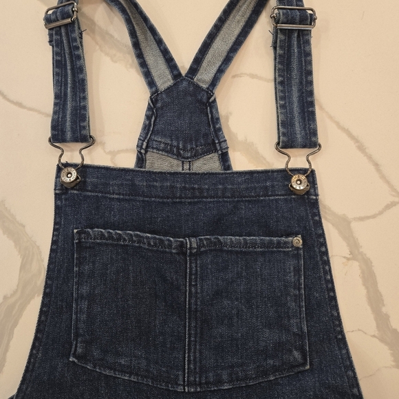 H&M Coachella Collection Slim Stretch Flare Leg Denim Jumsuit Overalls Size 6 - Picture 3 of 13